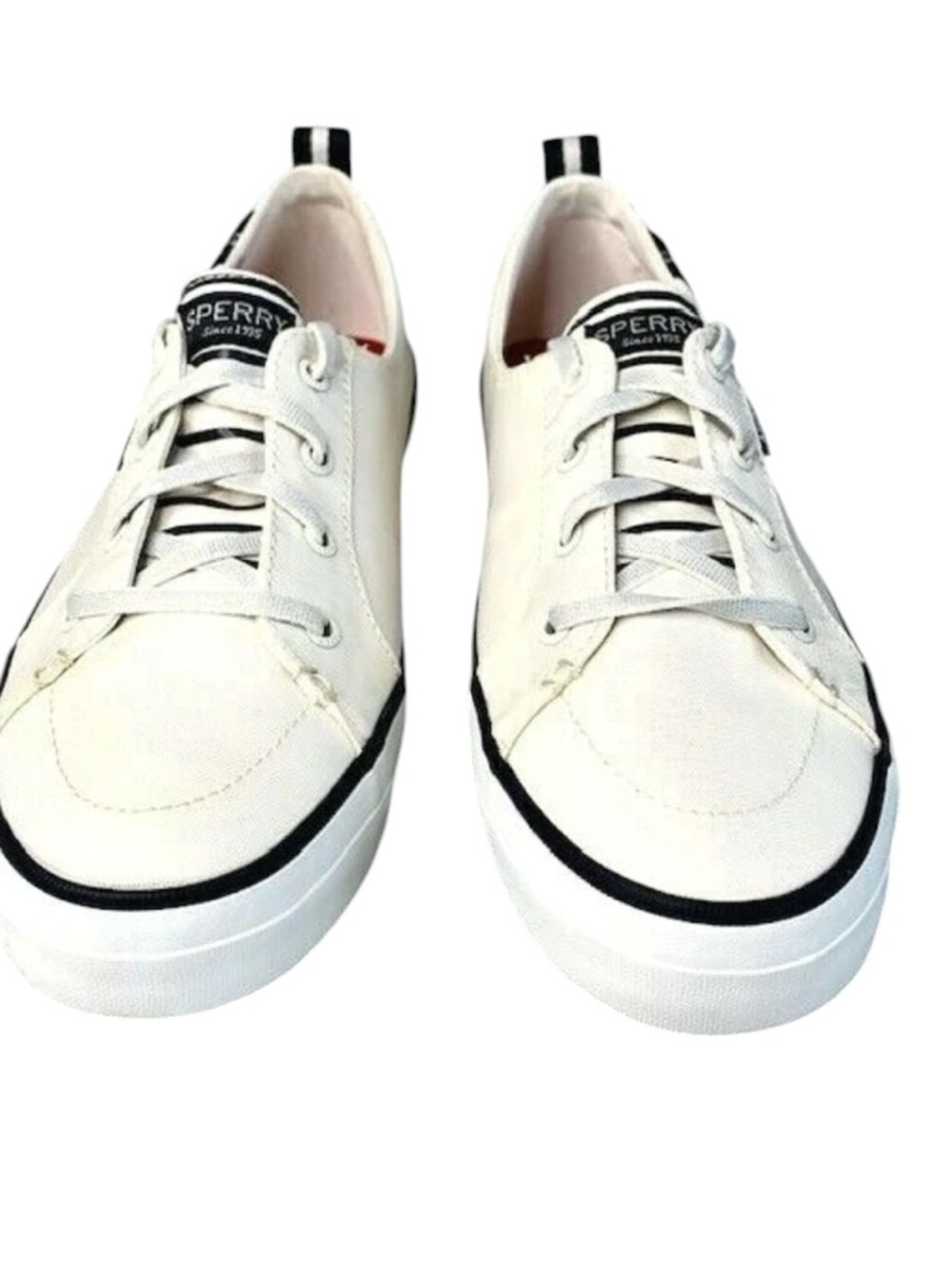 Sperry Crest Vibe Bionic White Sneakers Size 7.5 - Picture 5 of 8